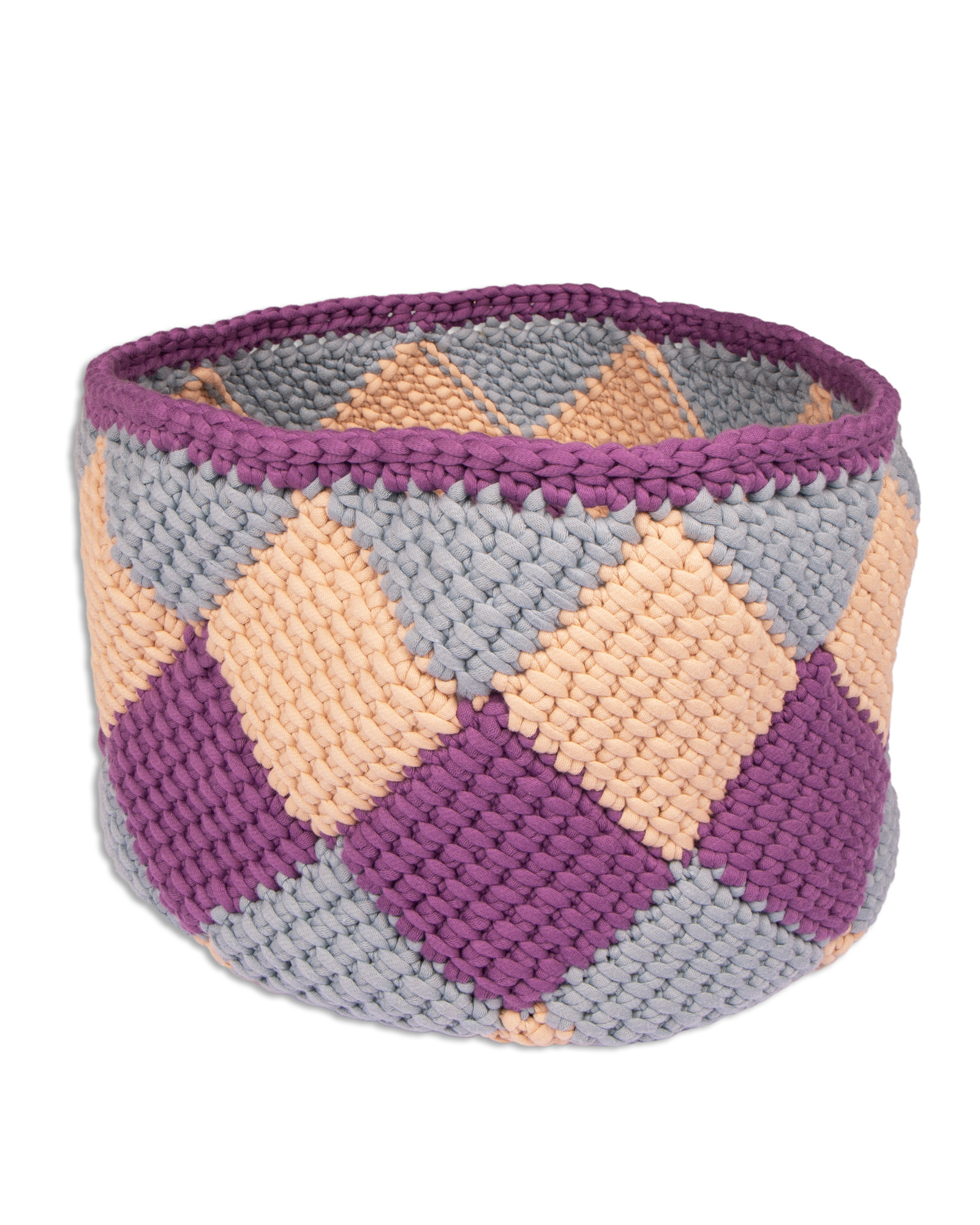 Strickset Grosser Korb In Tunesischer Häkelei Aus The Tube Von Lana Grossa 2 Strickset Grosser Korb In Tunesischer Häkelei Aus The Tube Von Lana Grossa – Bild 2