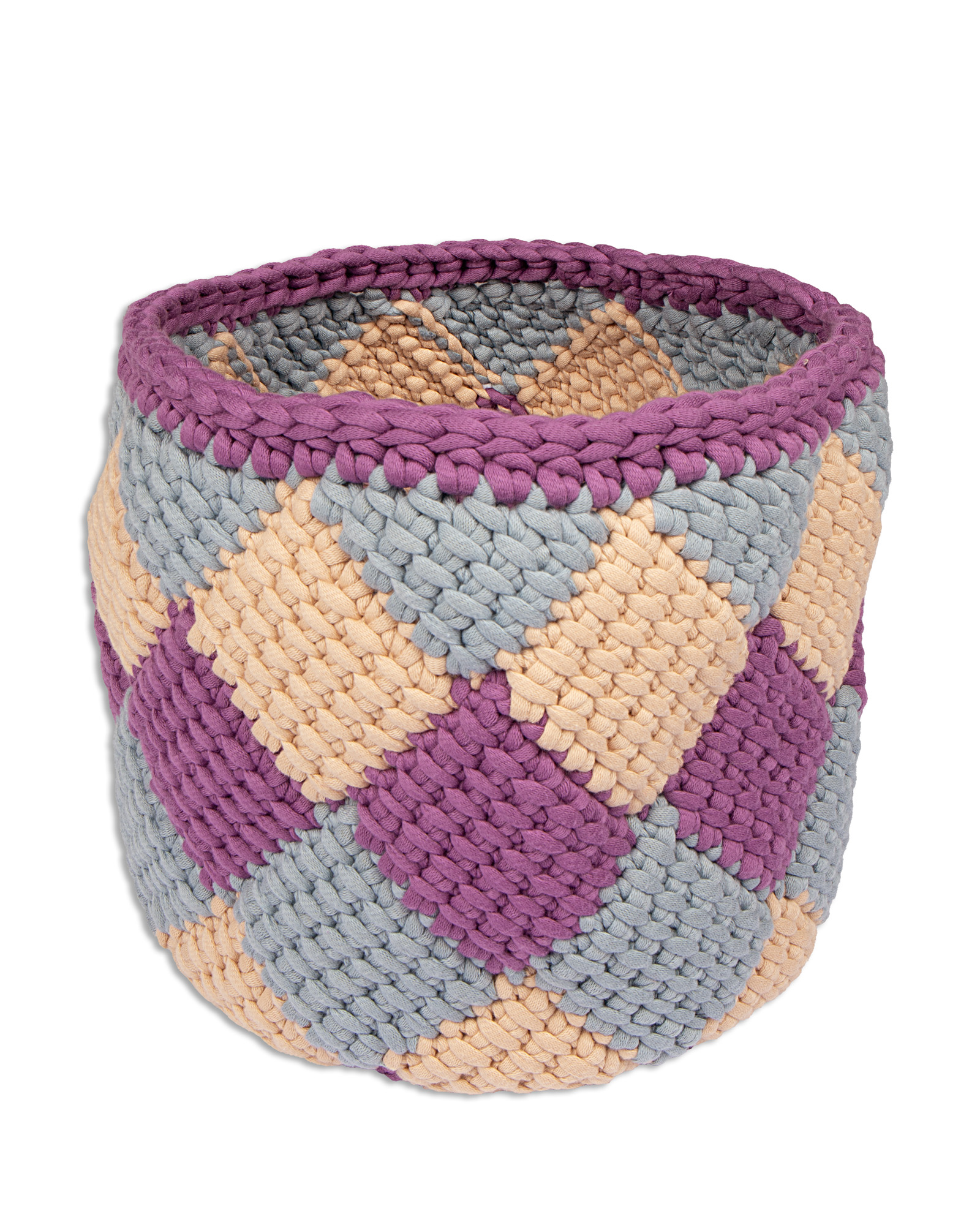 Strickset Kleiner Korb In Tunesischer Häkelei Aus The Tube Von Lana Grossa 2 Strickset Kleiner Korb In Tunesischer Häkelei Aus The Tube Von Lana Grossa – Bild 2