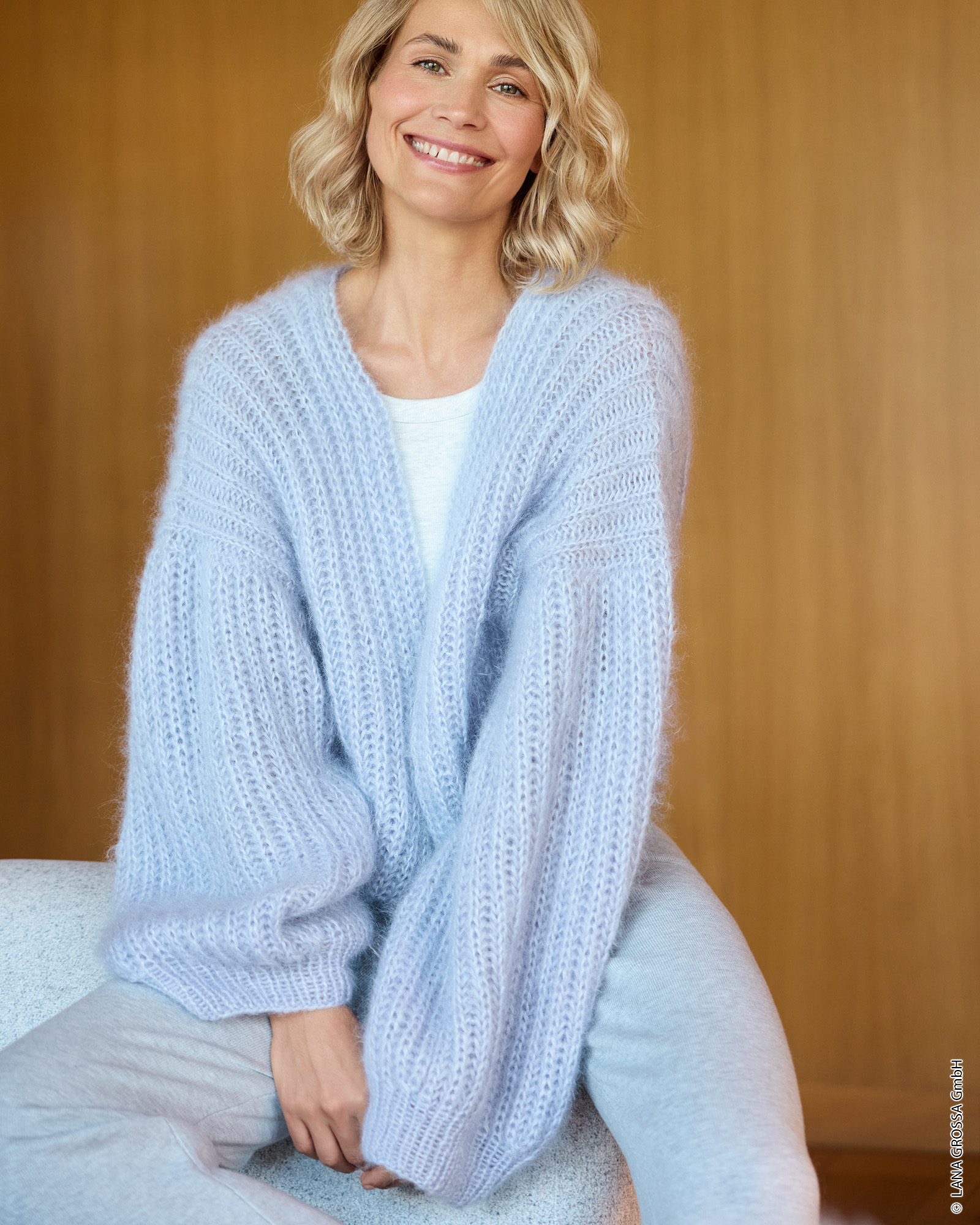 Strickset Jacke Im Patentmuster Aus Silkhair Von Lana Grossa 3 Strickset Jacke Im Patentmuster Aus Silkhair Von Lana Grossa – Bild 3