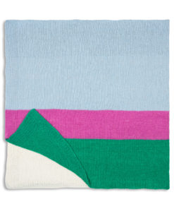 Strickset Decke Glatt Rechts In Streifen Aus Soffio Von Lana Grossa – Bild 2