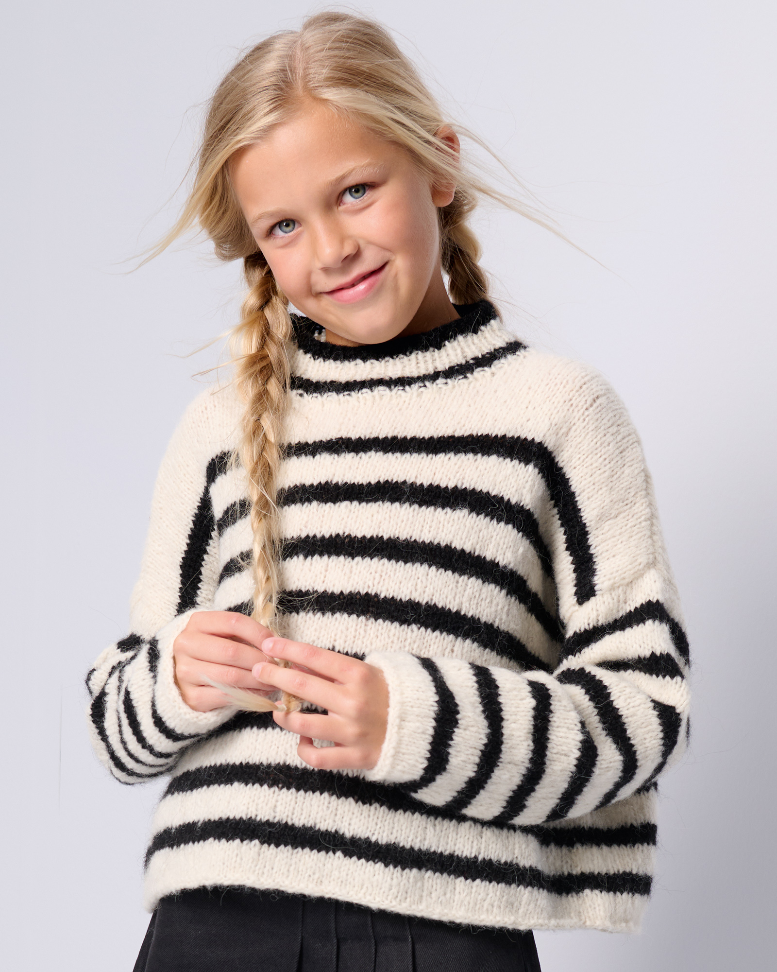 Strickset Streifenpullover Aus Airy Von Lana Grossa 1 Strickset Streifenpullover Aus Airy Von Lana Grossa