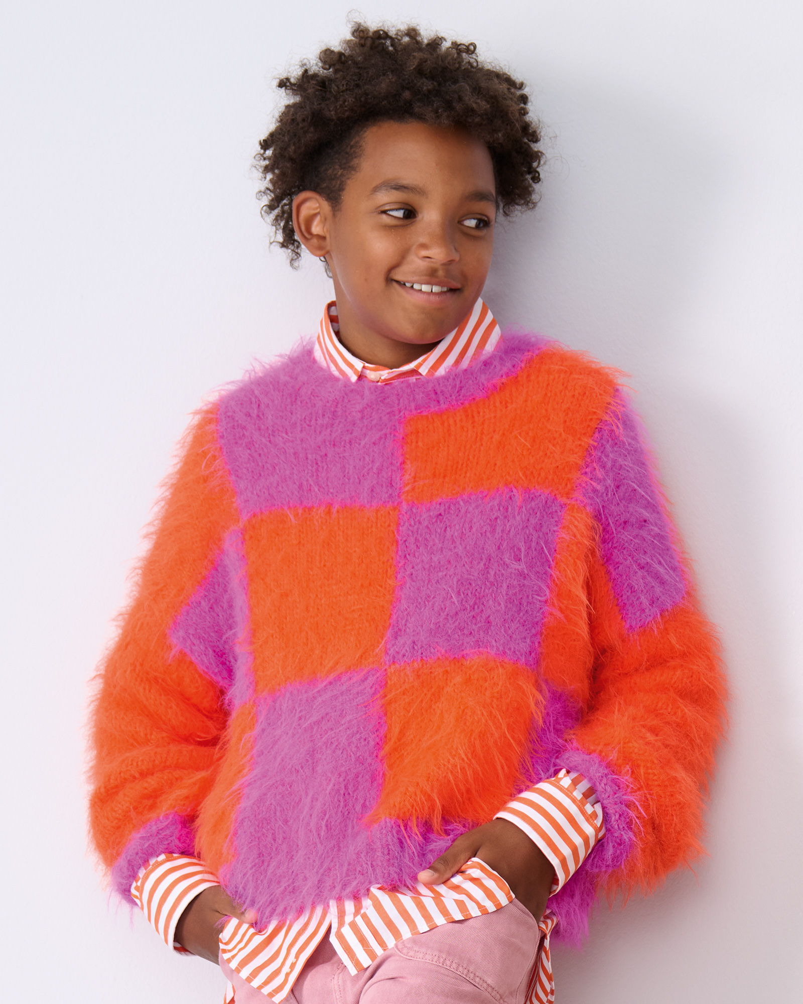 Strickset Karo-Pullover Aus Basta Von Lana Grossa 1 Strickset Karo-Pullover Aus Basta Von Lana Grossa