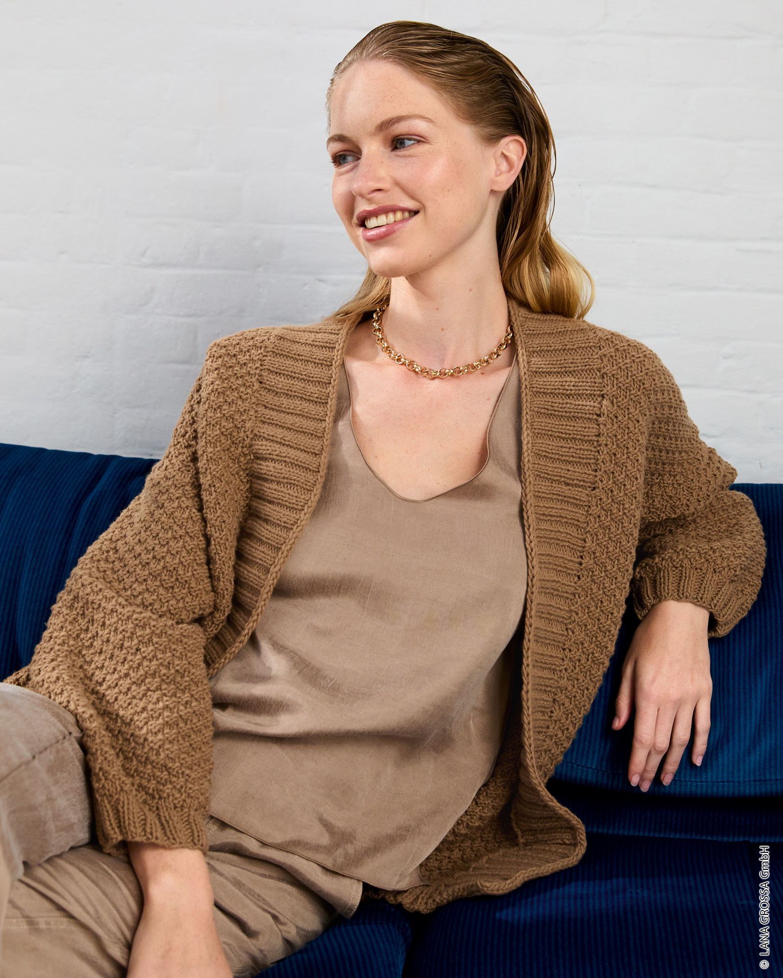 Strickset Jacke Im Karomuster Aus Cashmere Kiss Von Lana Grossa 1 Strickset Jacke Im Karomuster Aus Cashmere Kiss Von Lana Grossa