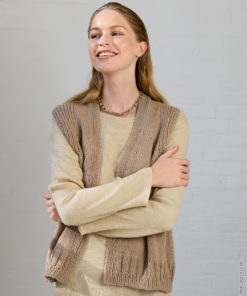 Strickset Weste Mit Betonten Blenden Aus Cashmere Kiss Von Lana Grossa 3 Strickset Weste Mit Betonten Blenden Aus Cashmere Kiss Von Lana Grossa – Bild 2