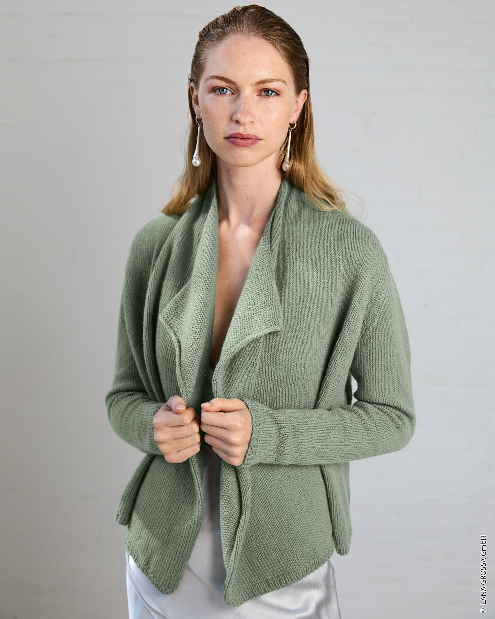 Strickset Jacke Ohne Verschluss Aus Cashmere Pure Von Lana Grossa 1 Strickset Jacke Ohne Verschluss Aus Cashmere Pure Von Lana Grossa