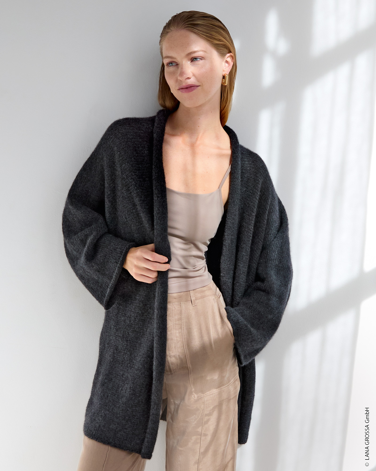 Strickset Kimonojacke Aus Cashmere Kiss Von Lana Grossa 1 Strickset Kimonojacke Aus Cashmere Kiss Von Lana Grossa