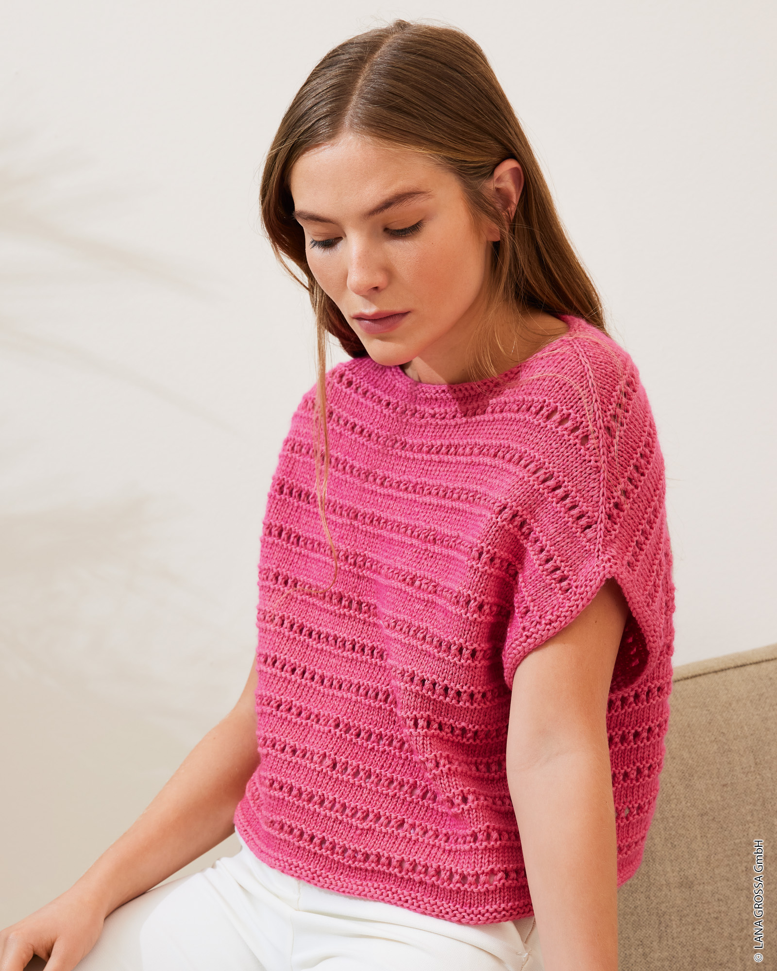 Strickset Pullunder Mit Rundpasse Aus Summer Softness Von Lana Grossa 1 Strickset Pullunder Mit Rundpasse Aus Summer Softness Von Lana Grossa