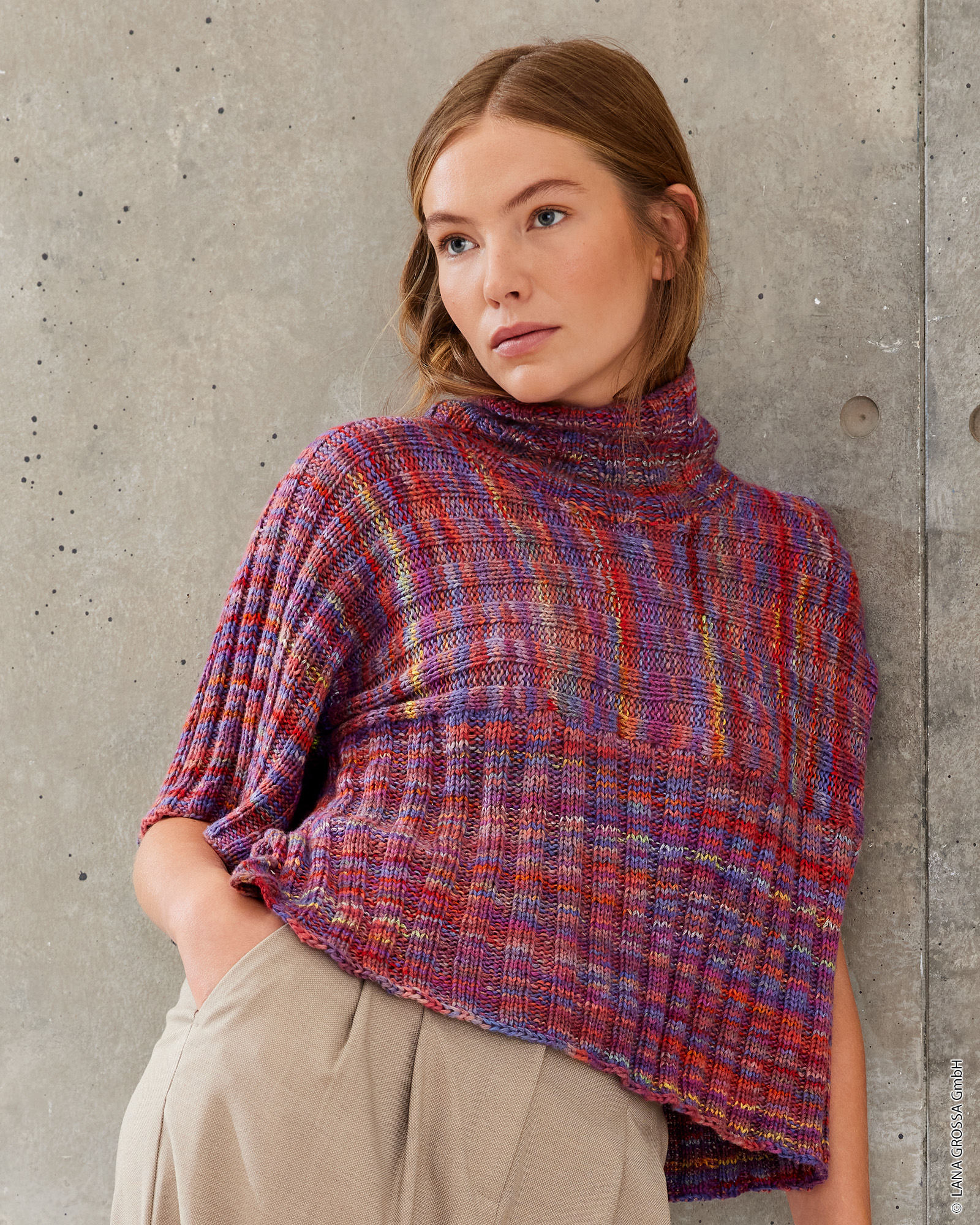Strickset Shirt Mit Rippenmuster Aus Cotonella Multi Von Lana Grossa 3 Strickset Shirt Mit Rippenmuster Aus Cotonella Multi Von Lana Grossa – Bild 3