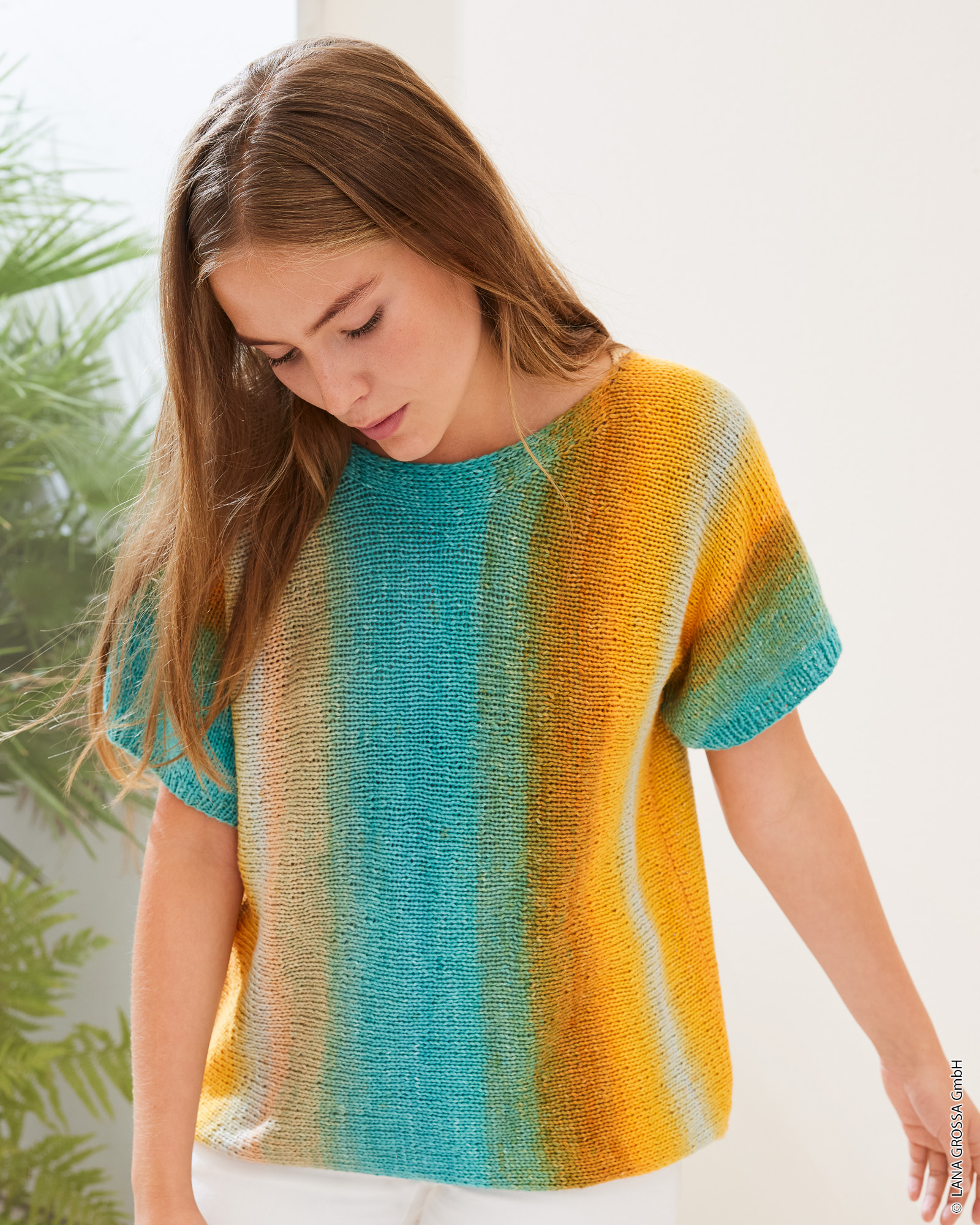 Strickset Shirt Quer Gestrickt Aus Cotonella Von Lana Grossa 1 Strickset Shirt Quer Gestrickt Aus Cotonella Von Lana Grossa