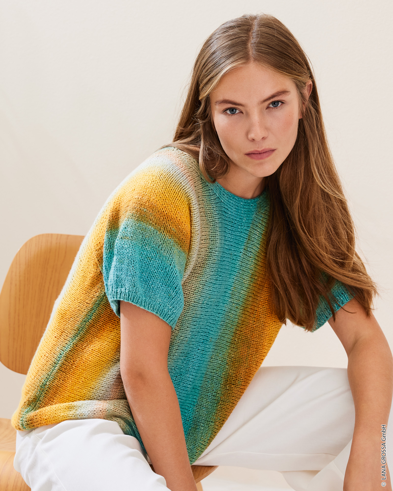 Strickset Shirt Quer Gestrickt Aus Cotonella Von Lana Grossa 3 Strickset Shirt Quer Gestrickt Aus Cotonella Von Lana Grossa – Bild 3