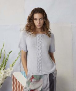 Strickset Kurzarmpullover Top Down Aus Norma Von Lang Yarns 7 Strickset Kurzarmpullover Top Down Aus Norma Von Lang Yarns – Bild 4