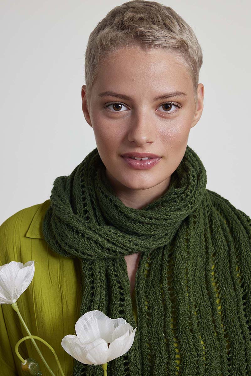 Strickset Schal Aus Ananas Von Lang Yarns 4 Strickset Schal Aus Ananas Von Lang Yarns – Bild 4