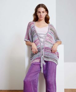 Strickset Pullover Mit Schleife Aus Fiesta Und Paillettes Von Lang Yarns 6 Strickset Pullover Mit Schleife Aus Fiesta Und Paillettes Von Lang Yarns – Bild 3