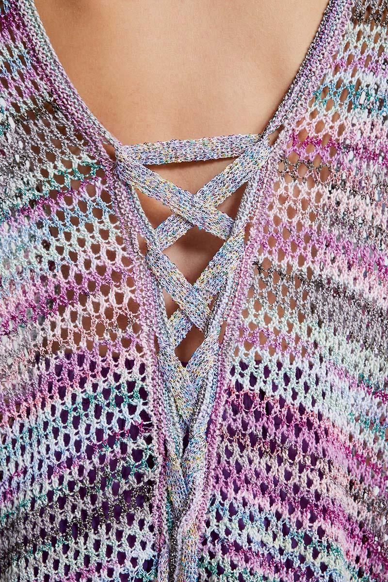 Strickset Pullover Mit Schleife Aus Fiesta Und Paillettes Von Lang Yarns 4 Strickset Pullover Mit Schleife Aus Fiesta Und Paillettes Von Lang Yarns – Bild 4