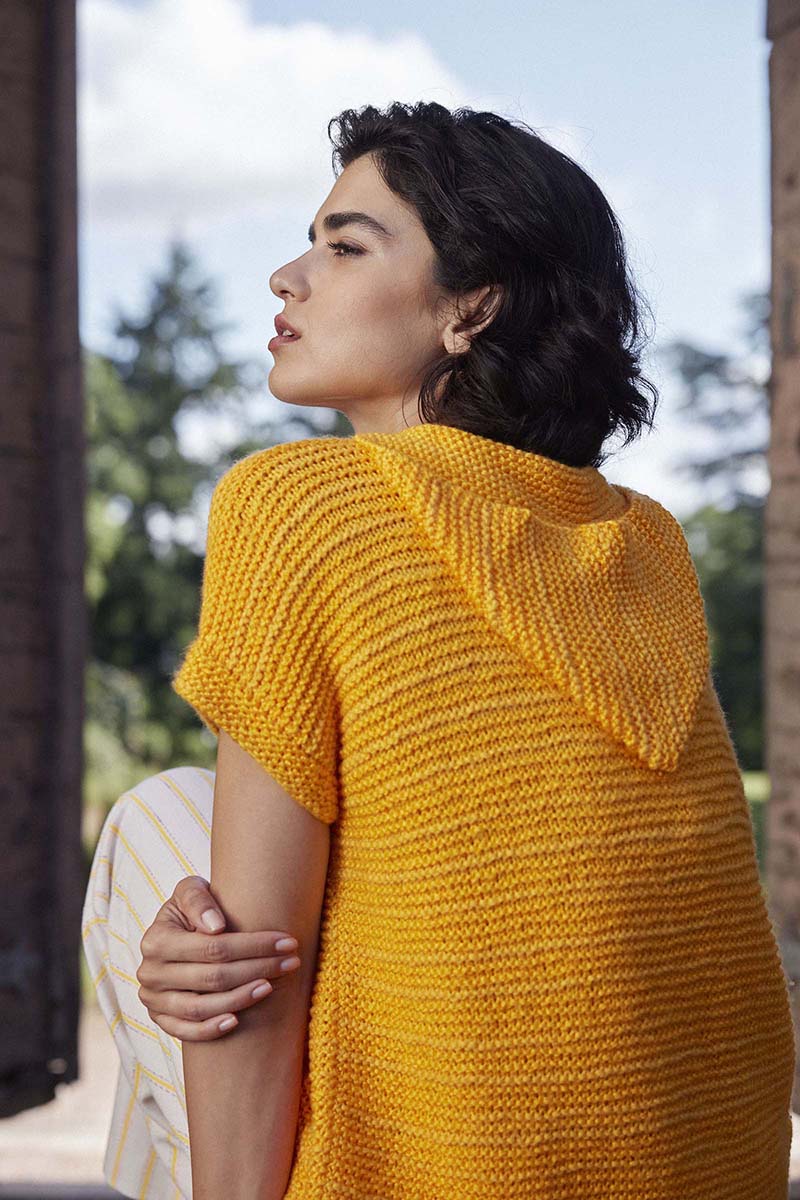 Strickset Pullover Mit Kapuze Aus Glow Von Lang Yarns 3 Strickset Pullover Mit Kapuze Aus Glow Von Lang Yarns – Bild 3