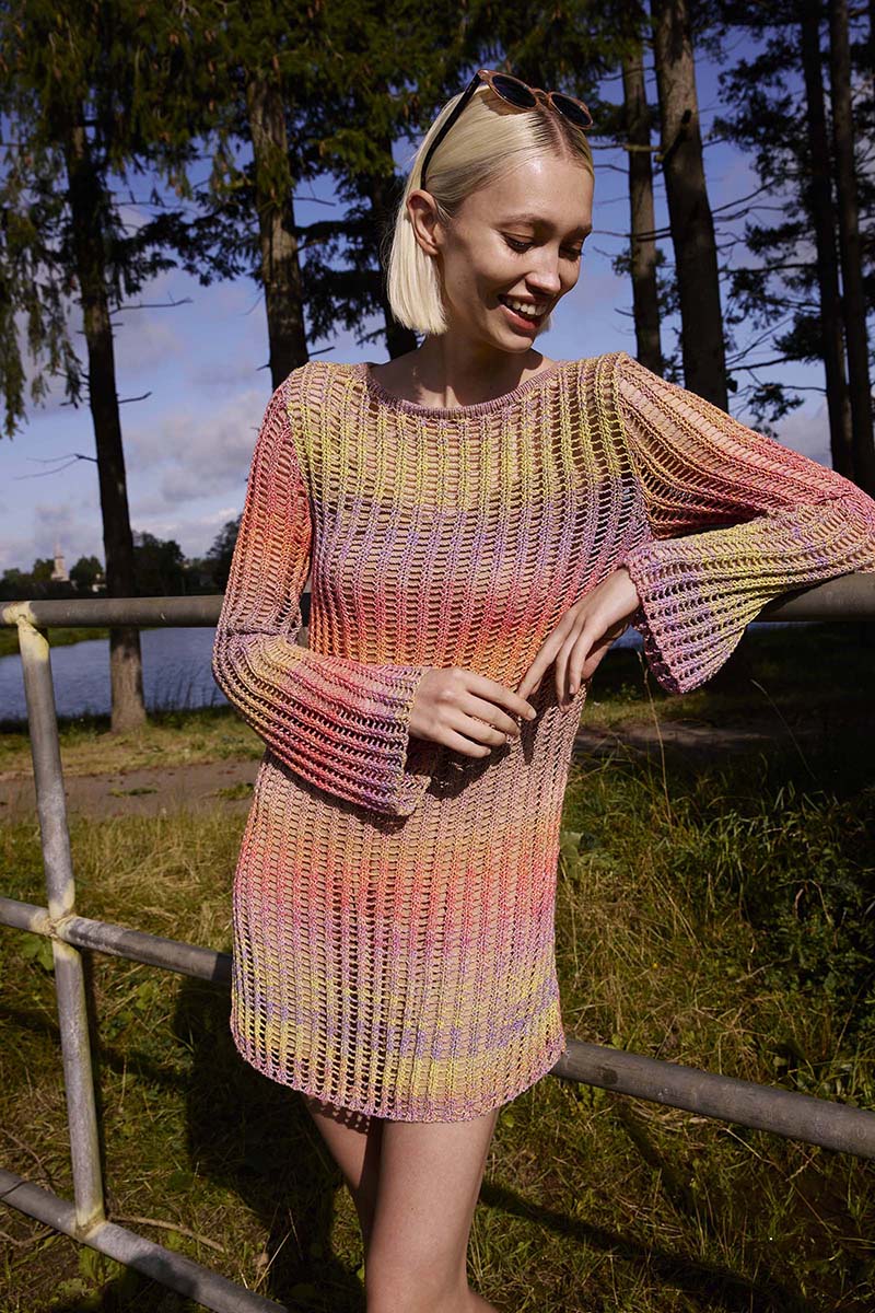 Strickset Kleid Aus Illusion Von Lang Yarns 4 Strickset Kleid Aus Illusion Von Lang Yarns – Bild 4