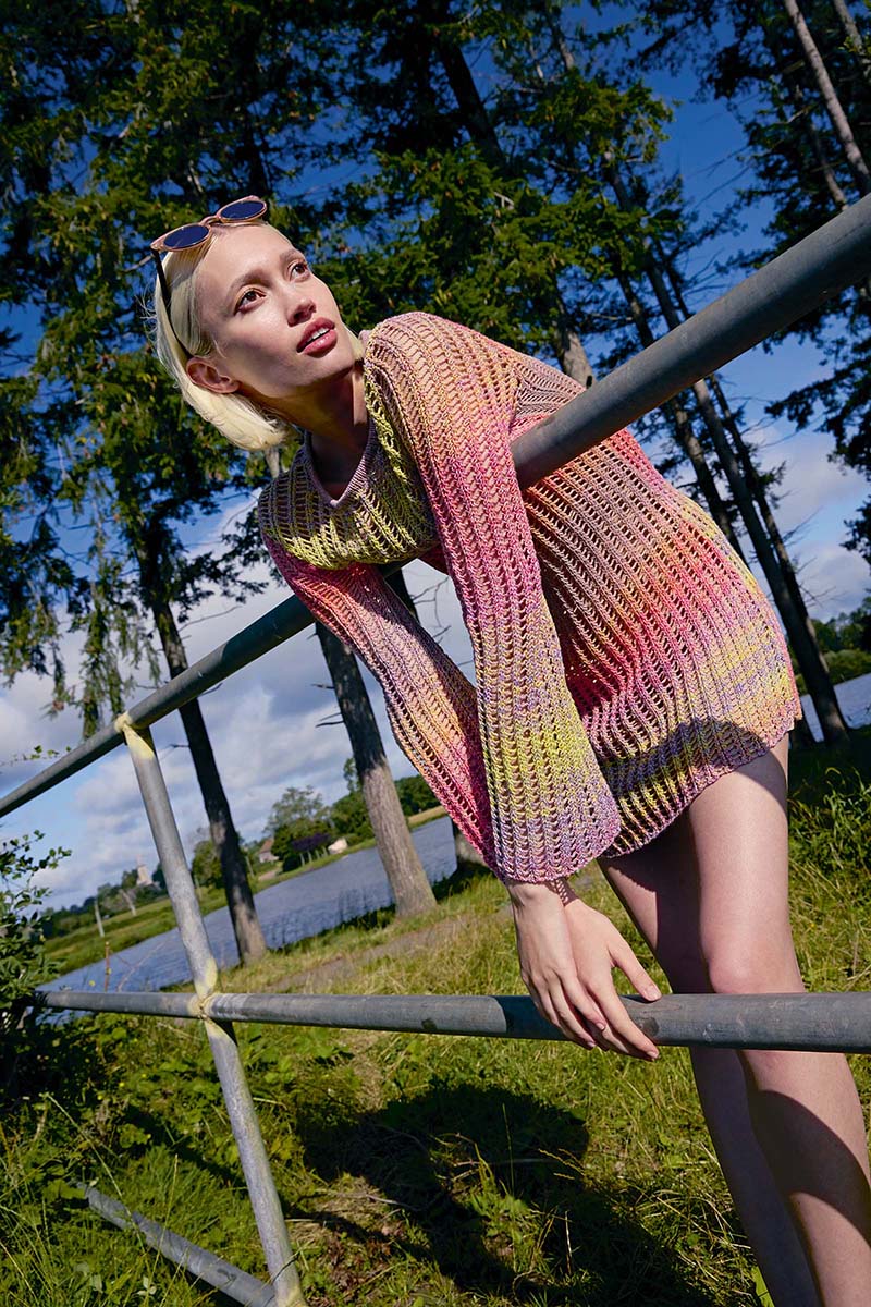 Strickset Kleid Aus Illusion Von Lang Yarns 1 Strickset Kleid Aus Illusion Von Lang Yarns