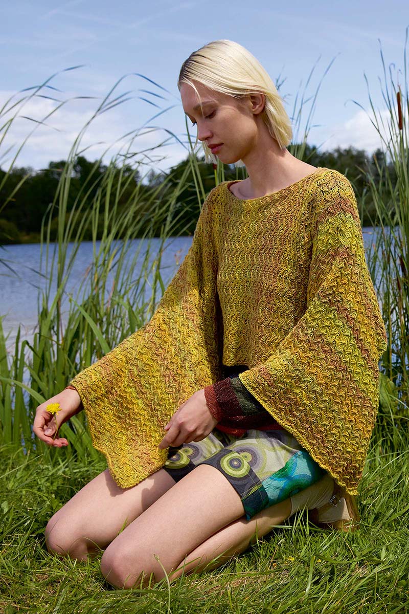 Strickset Poncho Aus Illusion Von Lang Yarns 2 Strickset Poncho Aus Illusion Von Lang Yarns – Bild 2