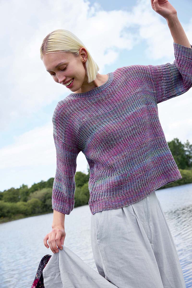 Strickset Pullover Aus Illusion Von Lang Yarns 1 Strickset Pullover Aus Illusion Von Lang Yarns