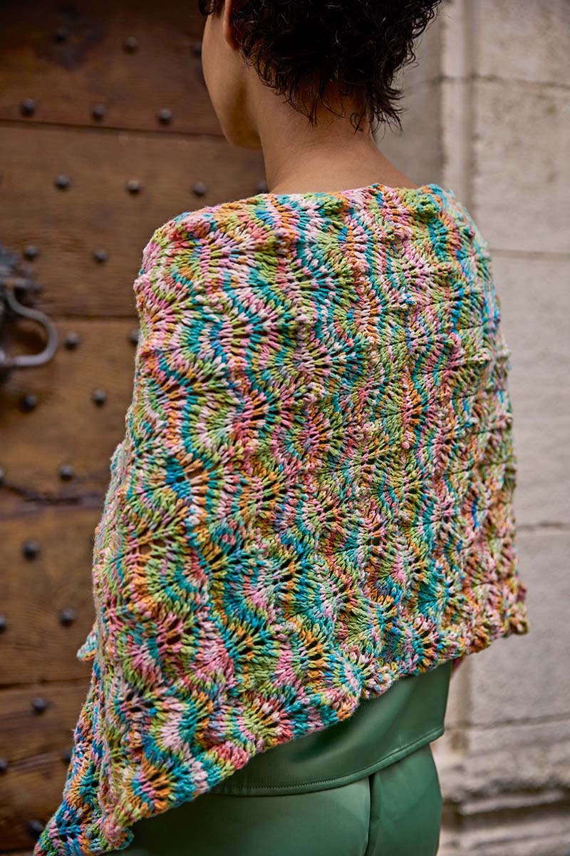 Strickset Schultertuch Aus Lisboa Von Lang Yarns 3 Strickset Schultertuch Aus Lisboa Von Lang Yarns – Bild 3