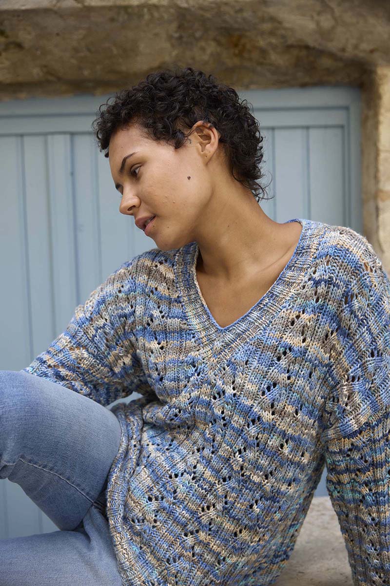 Strickset Pullover Aus Lisboa Von Lang Yarns 3 Strickset Pullover Aus Lisboa Von Lang Yarns – Bild 3