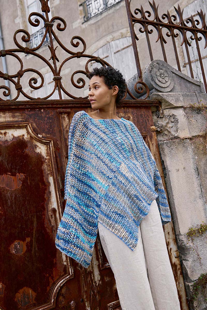 Strickset Poncho Aus Lisboa Von Lang Yarns 1 Strickset Poncho Aus Lisboa Von Lang Yarns