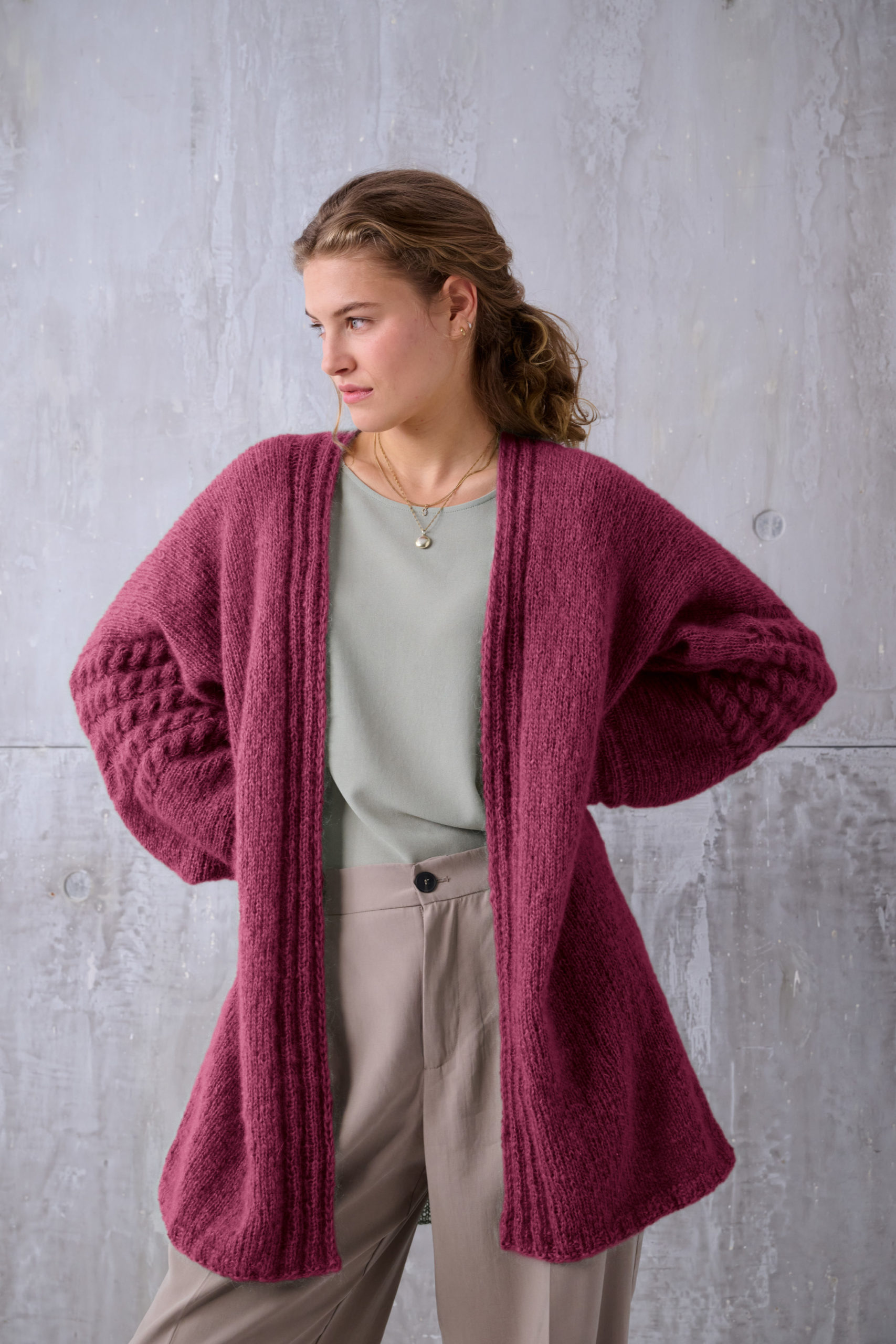 Strickset Sofia Cardigan Aus Superkid Seta Von Lana Grossa 4 Strickset Sofia Cardigan Aus Superkid Seta Von Lana Grossa – Bild 4