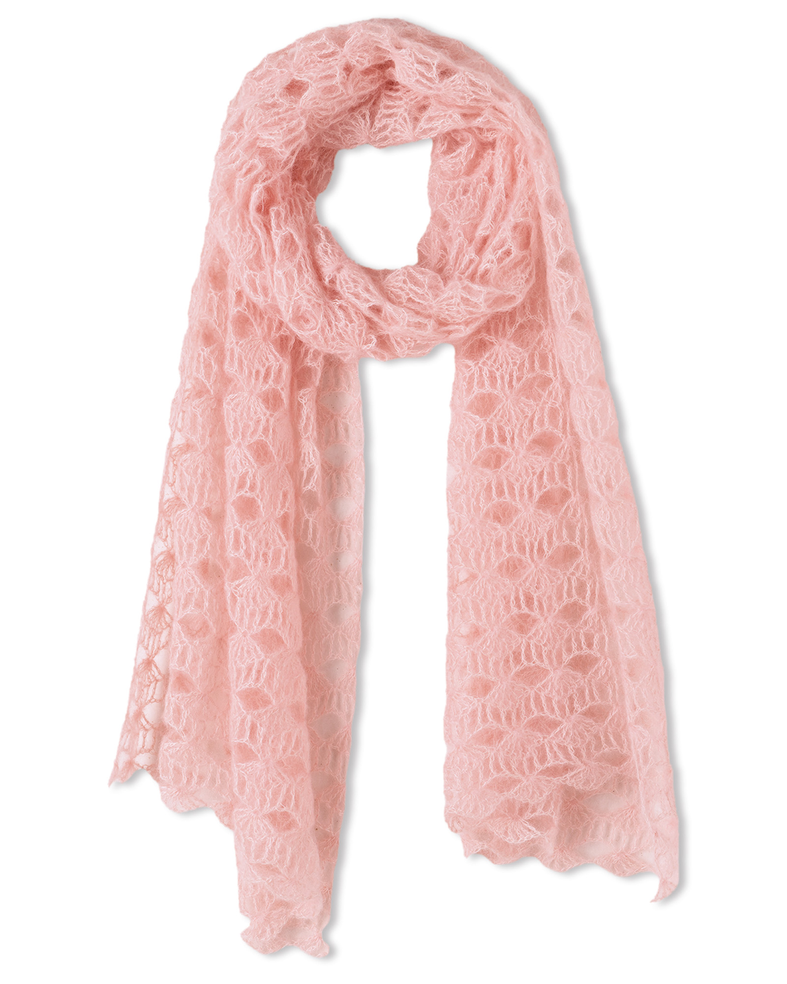 Strickset Schal Im Häkelspitzenmuster Aus Silkhair Von Lana Grossa 2 Strickset Schal Im Häkelspitzenmuster Aus Silkhair Von Lana Grossa – Bild 2