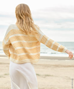 Strickset Jacke Mit Hebemaschenmuster Aus Summer Softness Und Bottoni Von Lana Grossa 5 Strickset Jacke Mit Hebemaschenmuster Aus Summer Softness Und Bottoni Von Lana Grossa – Bild 3