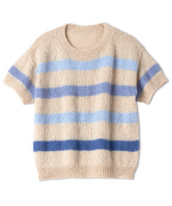 Strickset Shirt Glatt Rechts Mit Perlmusterstreifen Aus Ecopuno Von Lana Grossa 3 Strickset Shirt Glatt Rechts Mit Perlmusterstreifen Aus Ecopuno Von Lana Grossa – Bild 2