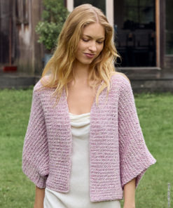 Strickset Jacke Im Lochstrukturmuster aus Bottoni von Lana Grossa