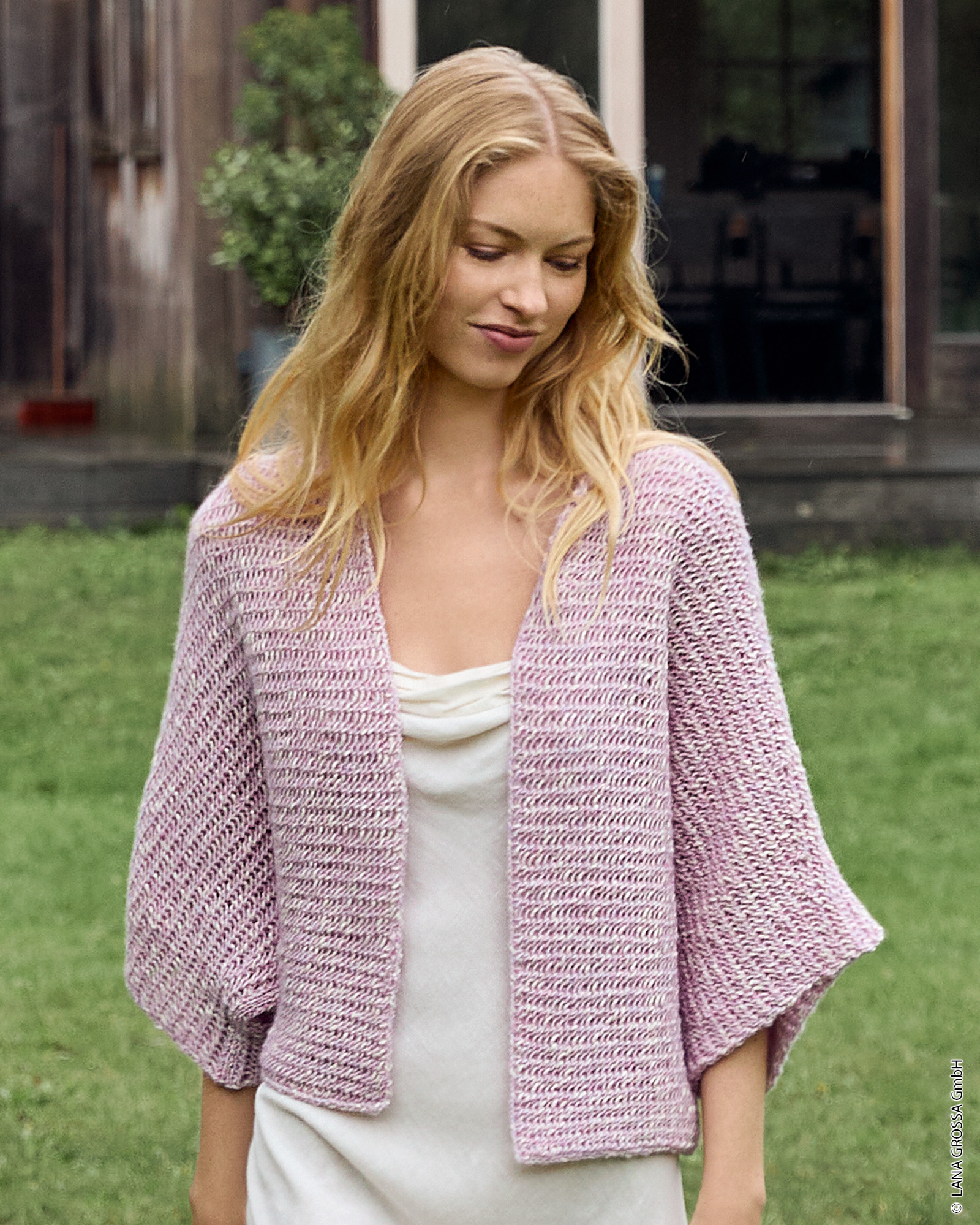 Strickset Jacke Im Lochstrukturmuster Aus Bottoni Von Lana Grossa 1 Strickset Jacke Im Lochstrukturmuster Aus Bottoni Von Lana Grossa