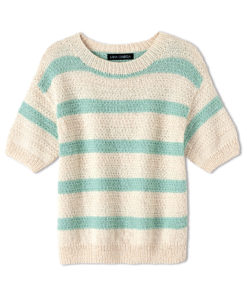 Strickset Pullover Im Strukturmuster Mit Streifen Aus Summer Cashmere Von Lana Grossa 3 Strickset Pullover Im Strukturmuster Mit Streifen Aus Summer Cashmere Von Lana Grossa – Bild 2