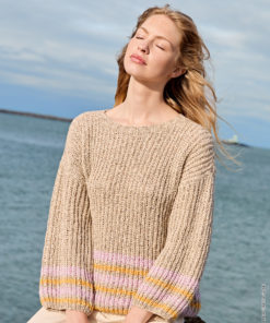 Strickset Pullover Im Halbpatentmuster Mit Streifen Aus Bottoni Von Lana Grossa 5 Strickset Pullover Im Halbpatentmuster Mit Streifen Aus Bottoni Von Lana Grossa – Bild 3