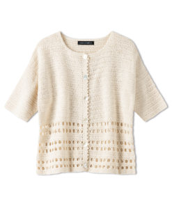 Strickset Jacke Mit Kreuzstäbchen Und Stäbchen Aus Summer Cashmere Von Lana Grossa 3 Strickset Jacke Mit Kreuzstäbchen Und Stäbchen Aus Summer Cashmere Von Lana Grossa – Bild 2
