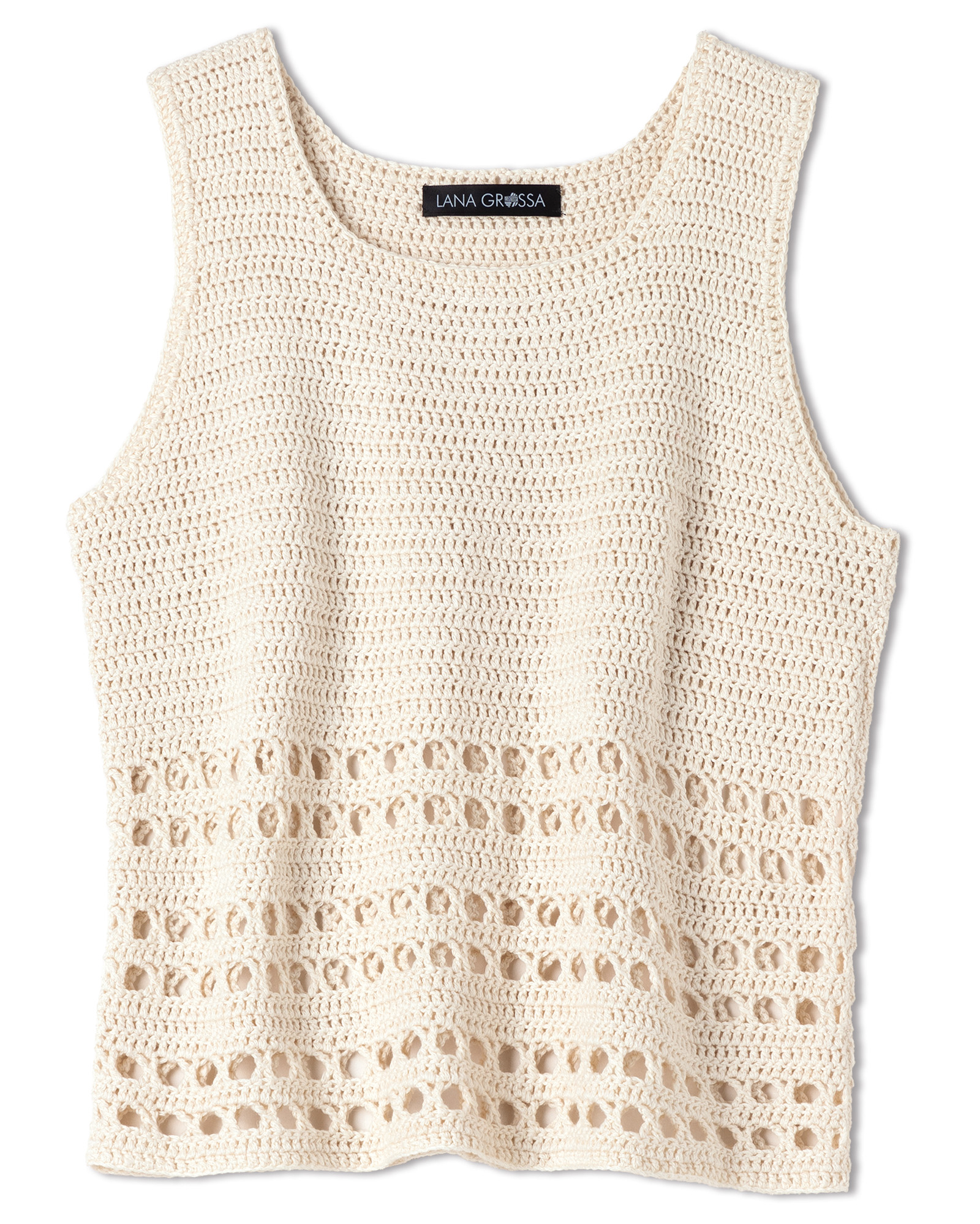 Strickset Top Mit Kreuzstäbchen Und Stäbchen Aus Summer Cashmere Von Lana Grossa 2 Strickset Top Mit Kreuzstäbchen Und Stäbchen Aus Summer Cashmere Von Lana Grossa – Bild 2