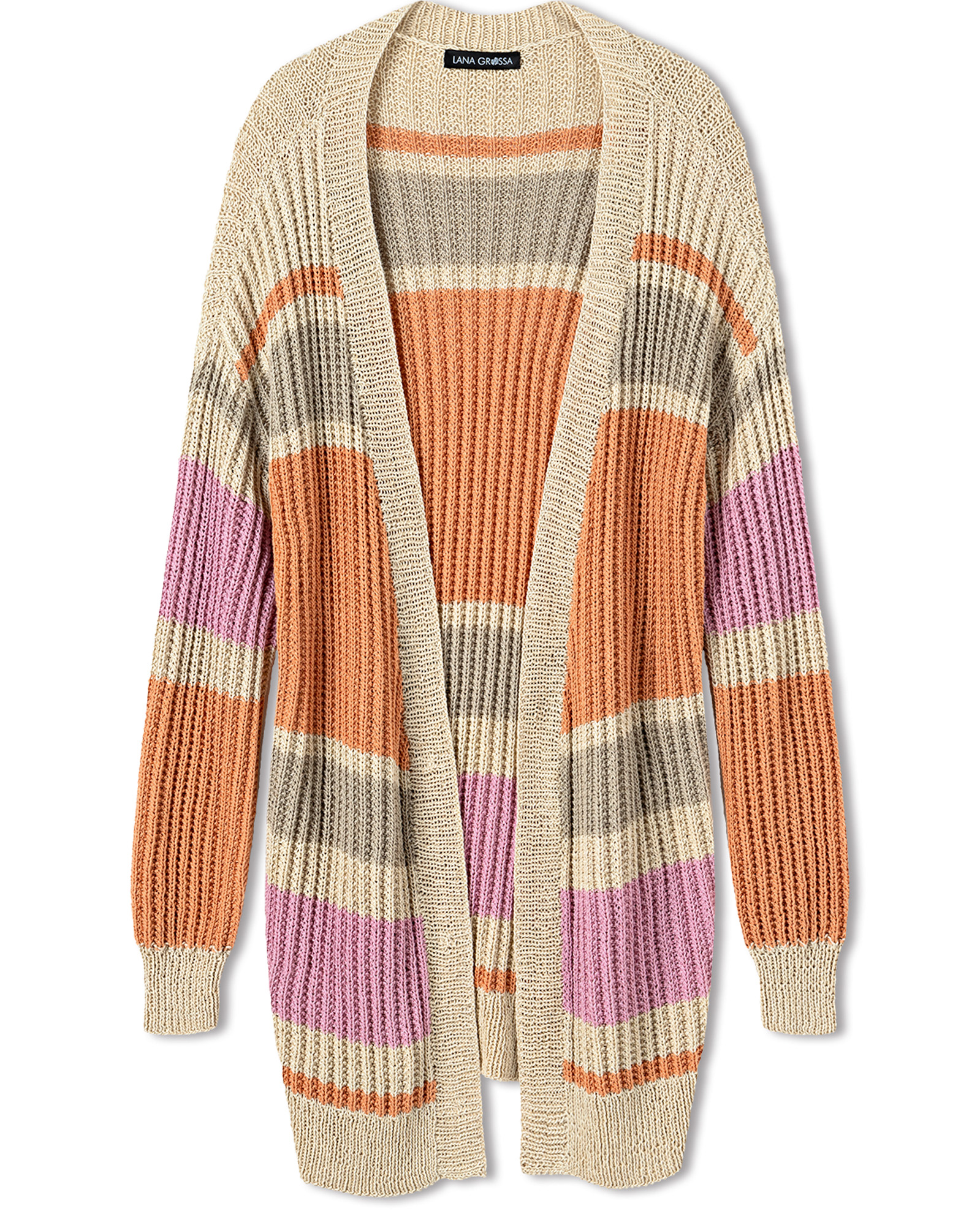 Strickset Longcardigan Im Falschen Patentmuster Aus Solo Lino Von Lana Grossa 2 Strickset Longcardigan Im Falschen Patentmuster Aus Solo Lino Von Lana Grossa – Bild 2