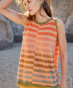 Strickset Top Mit Versetzten Streifenmuster aus Cotonella und Summer Softness von Lana Grossa