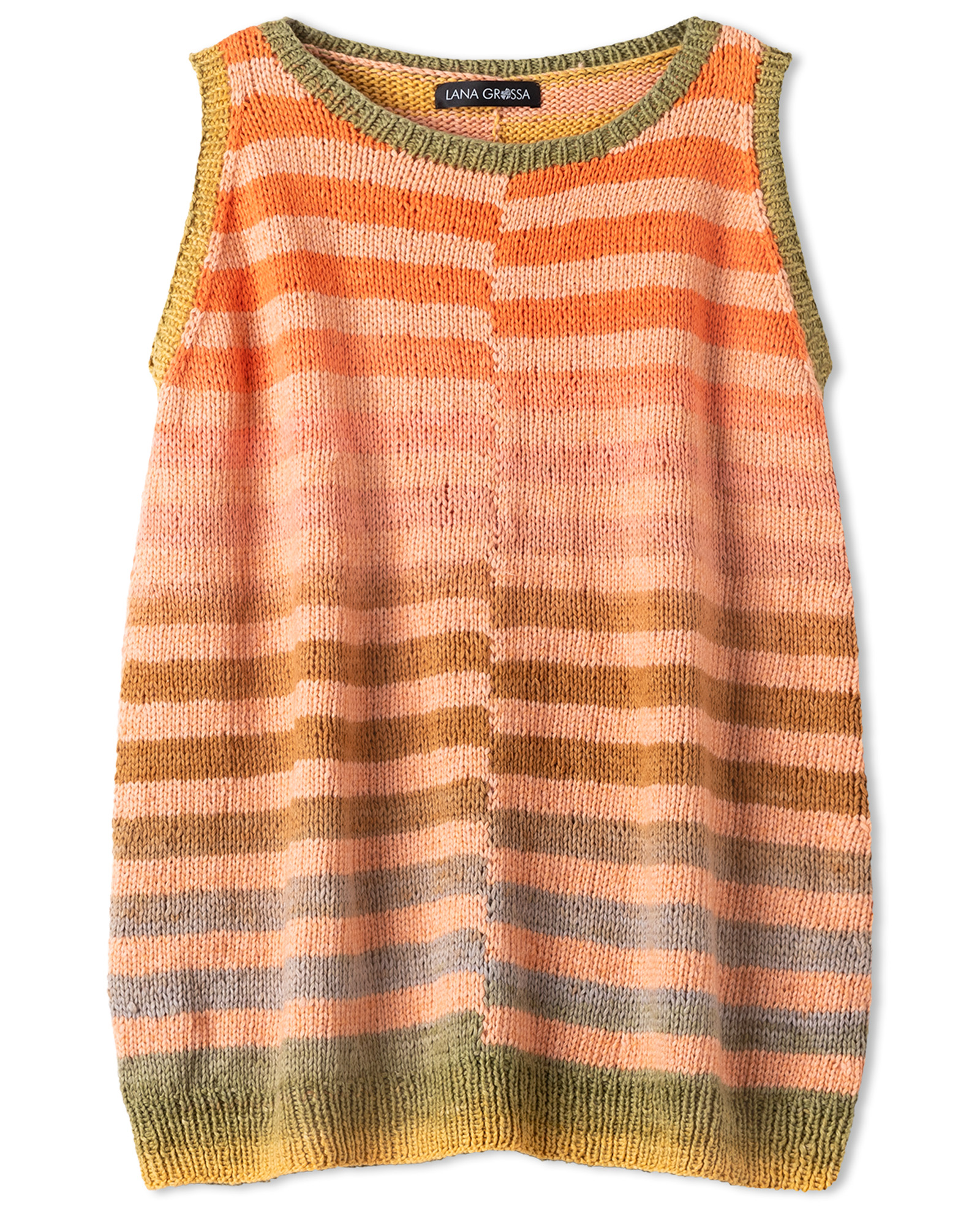 Strickset Top Mit Versetzten Streifenmuster Aus Cotonella Und Summer Softness Von Lana Grossa 2 Strickset Top Mit Versetzten Streifenmuster Aus Cotonella Und Summer Softness Von Lana Grossa – Bild 2