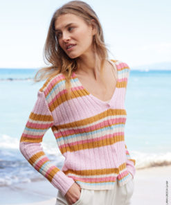 Strickset Jacke Mit Rippenmuster aus Campo von Lana Grossa