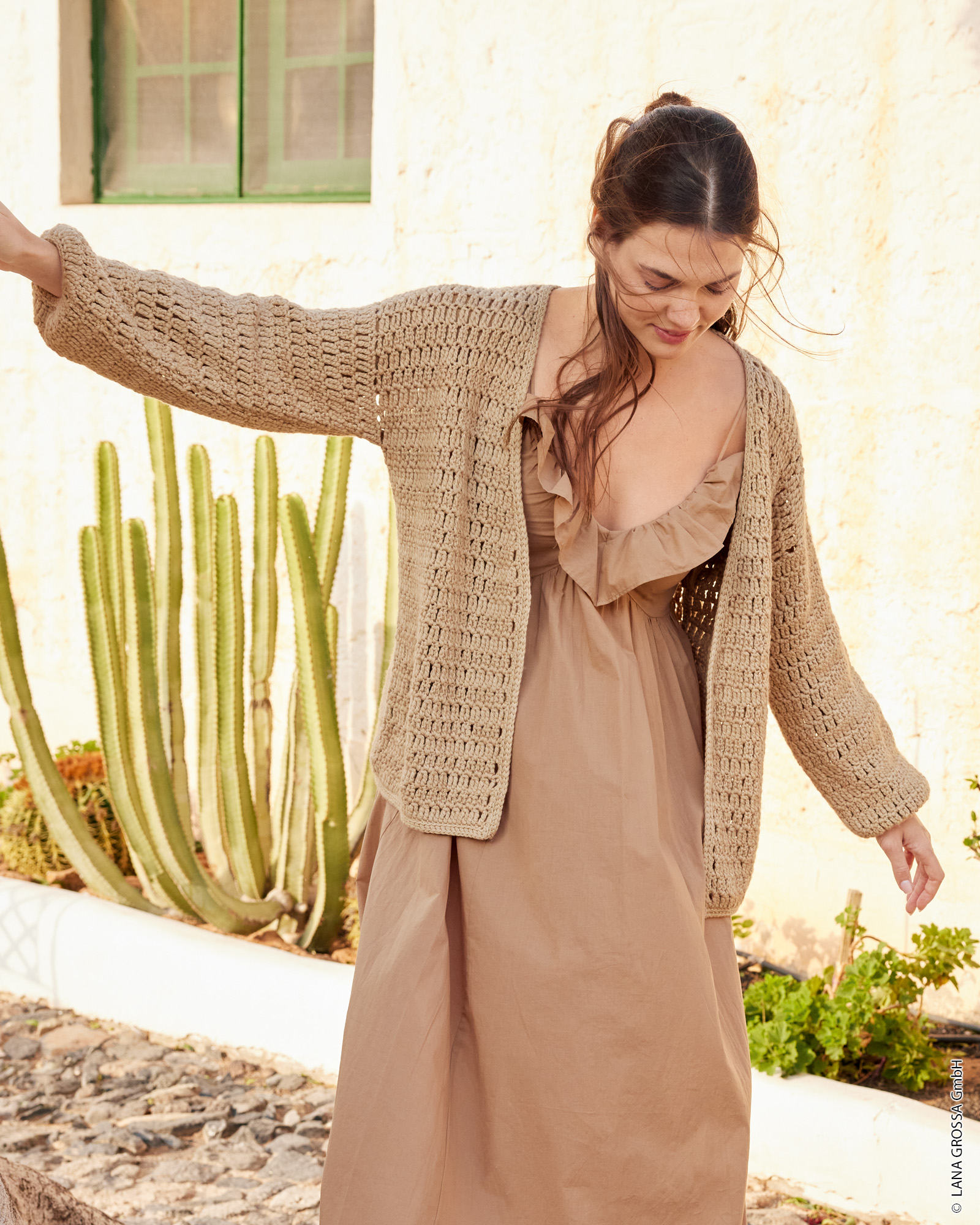 Strickset Cardigan Aus Doppelstäbchen Aus Summer Softness Von Lana Grossa 3 Strickset Cardigan Aus Doppelstäbchen Aus Summer Softness Von Lana Grossa – Bild 3