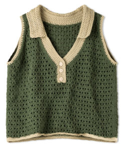 Strickset Top Mit Gehäkelten Polokragen Aus Promessa Von Lana Grossa – Bild 2