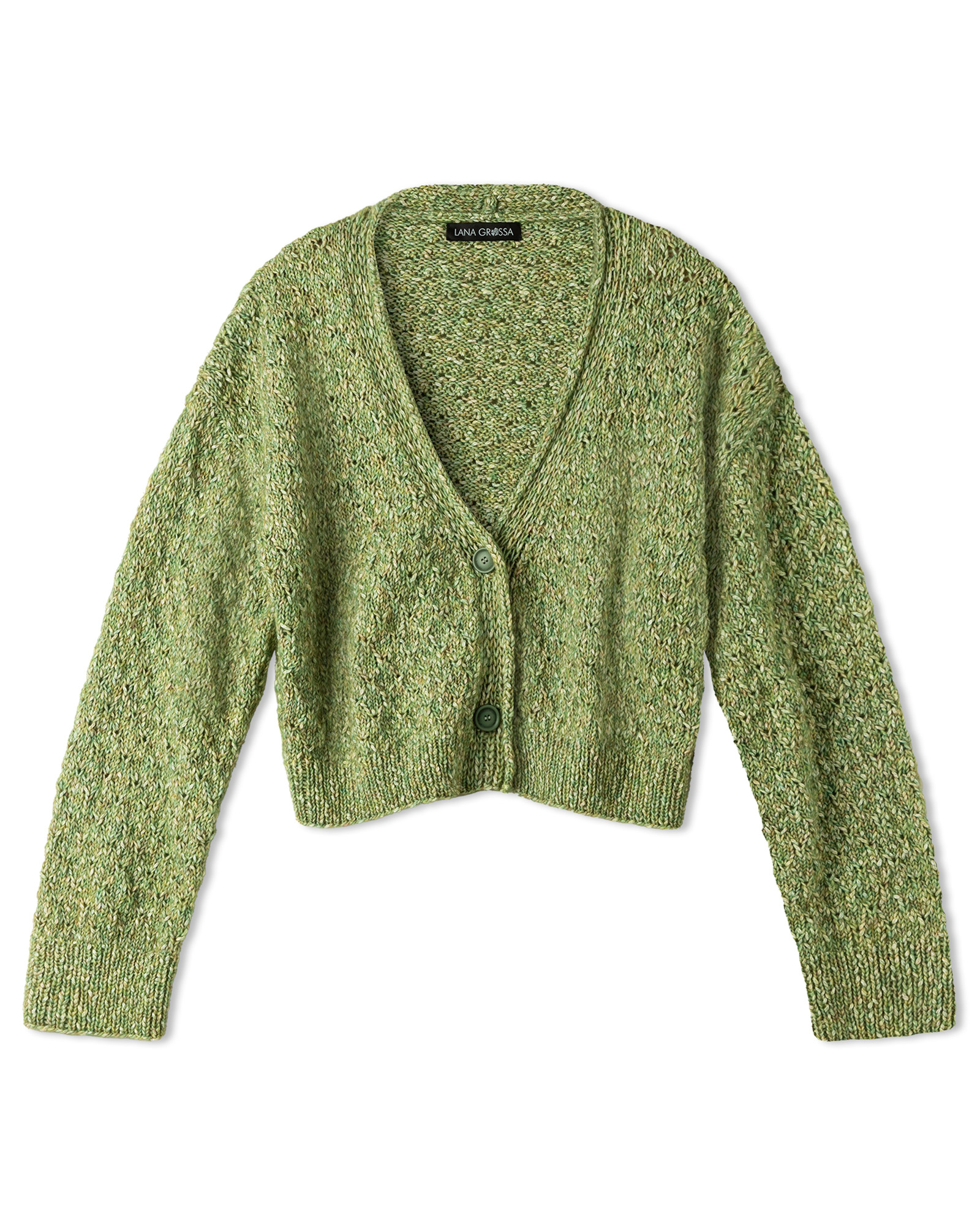 Strickset Jacke Im Lochmuster Aus Bottoni Von Lana Grossa 2 Strickset Jacke Im Lochmuster Aus Bottoni Von Lana Grossa – Bild 2