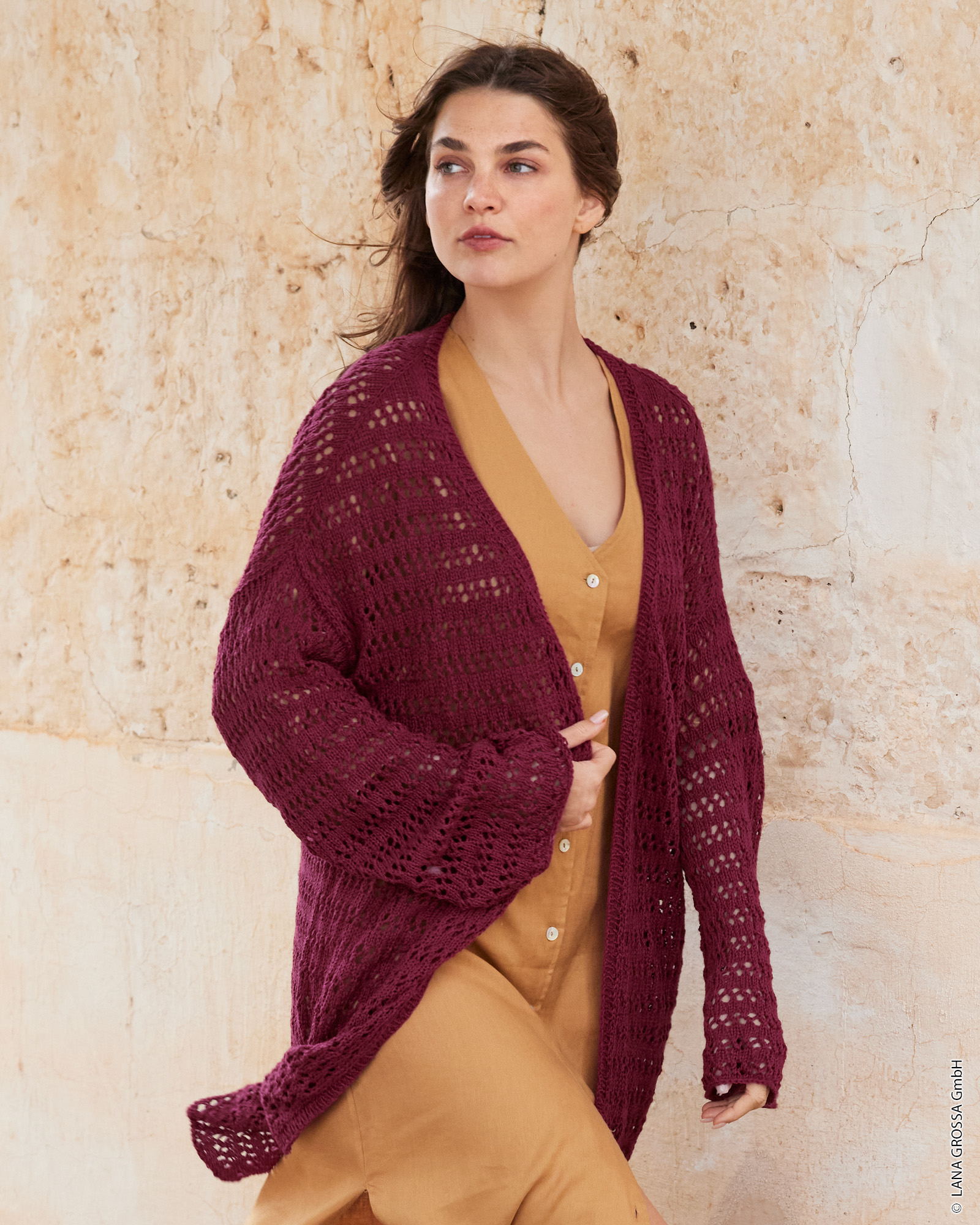 Strickset Top Down Cardigan Aus Campo Von Lana Grossa 1 Strickset Top Down Cardigan Aus Campo Von Lana Grossa