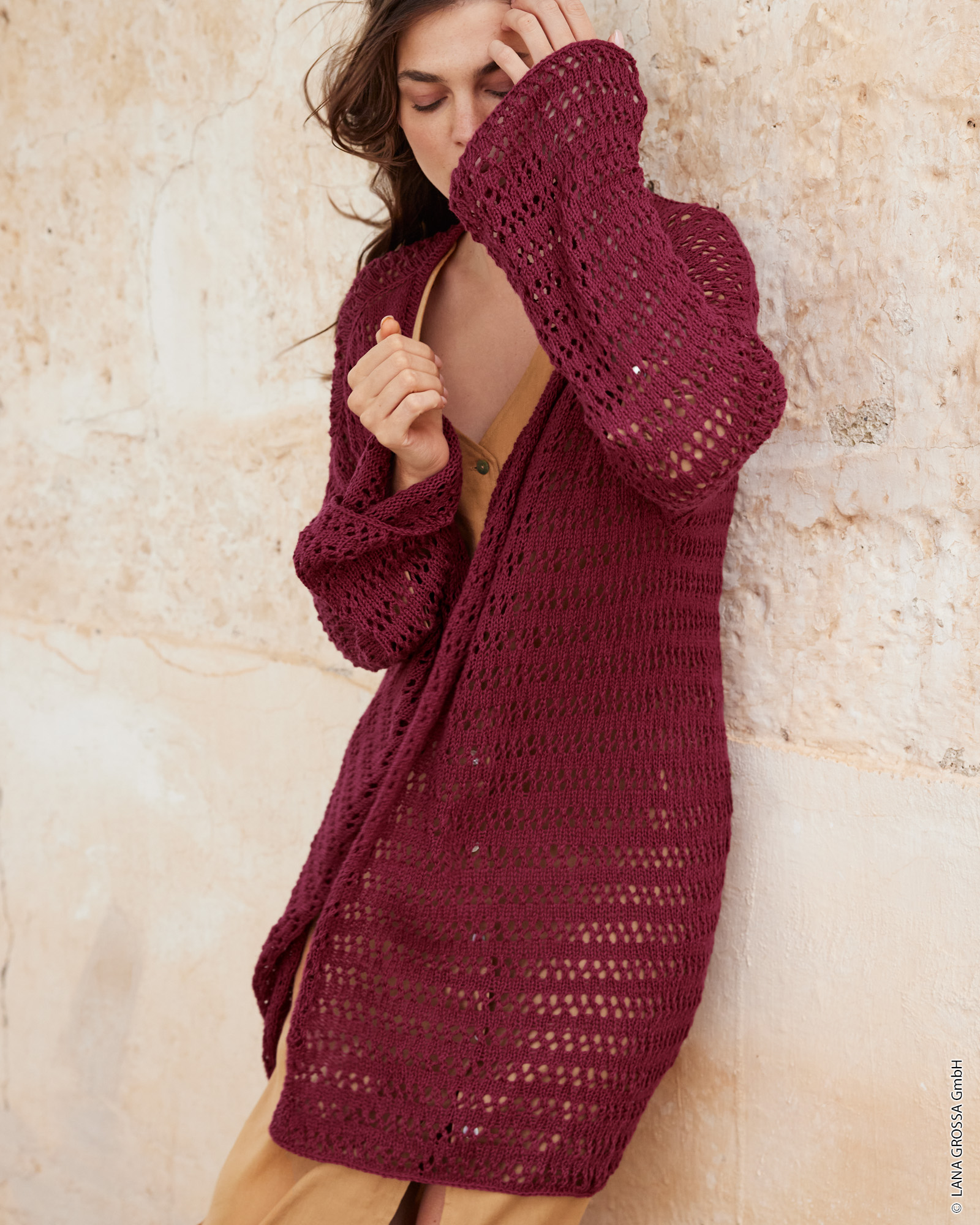 Strickset Top Down Cardigan Aus Campo Von Lana Grossa 3 Strickset Top Down Cardigan Aus Campo Von Lana Grossa – Bild 3