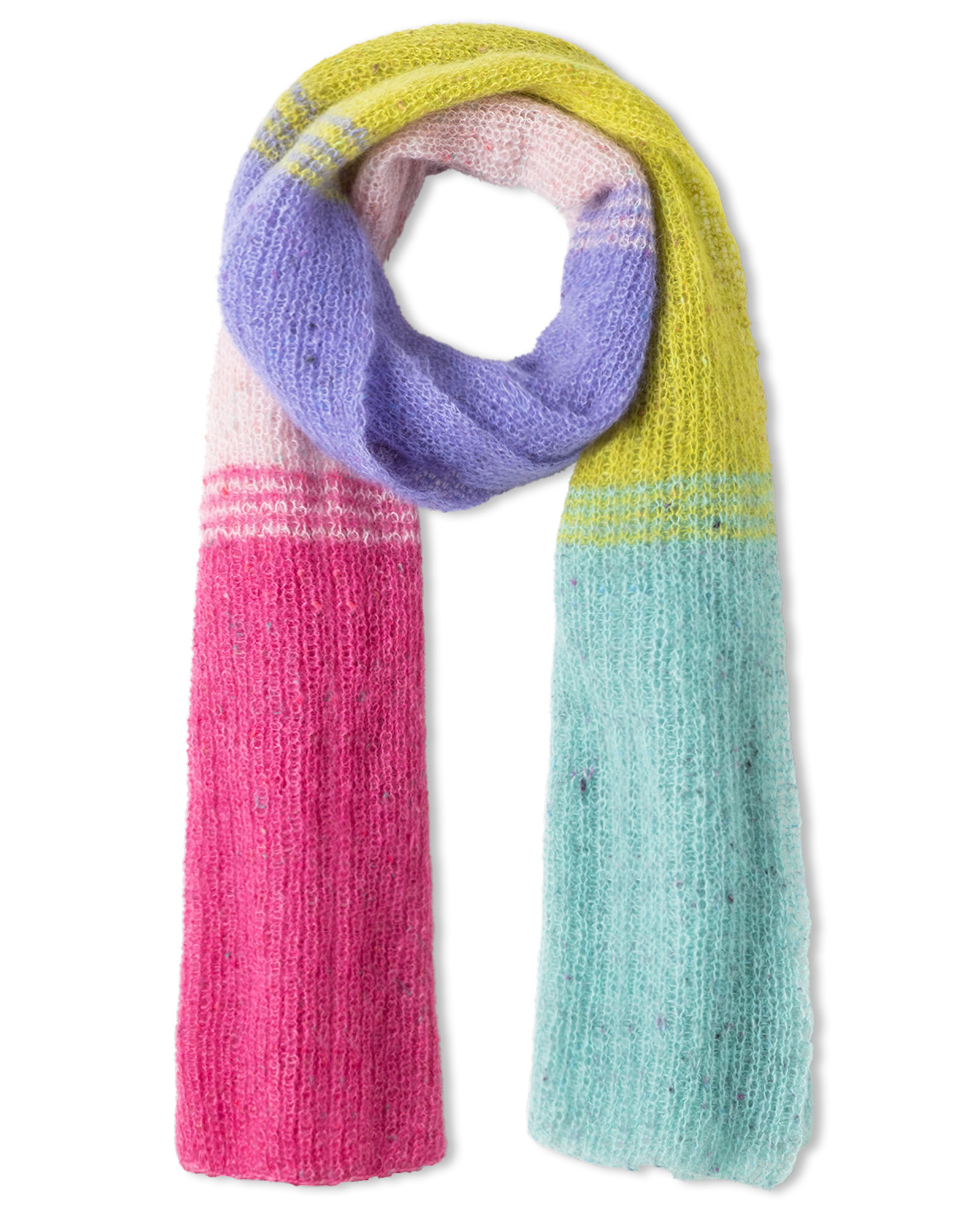 Strickset Schal Im Halbpatentmuster Aus Natural Superkid Tweed Von Lana Grossa 2 Strickset Schal Im Halbpatentmuster Aus Natural Superkid Tweed Von Lana Grossa – Bild 2