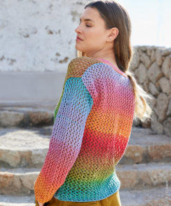 Strickset Pullover Mit Langen Ärmeln Aus Cotonella Von Lana Grossa 5 Strickset Pullover Mit Langen Ärmeln Aus Cotonella Von Lana Grossa – Bild 3