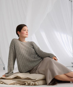 Strickset Pullover Mit Lochmuster aus Summer Cashmere von Lana Grossa
