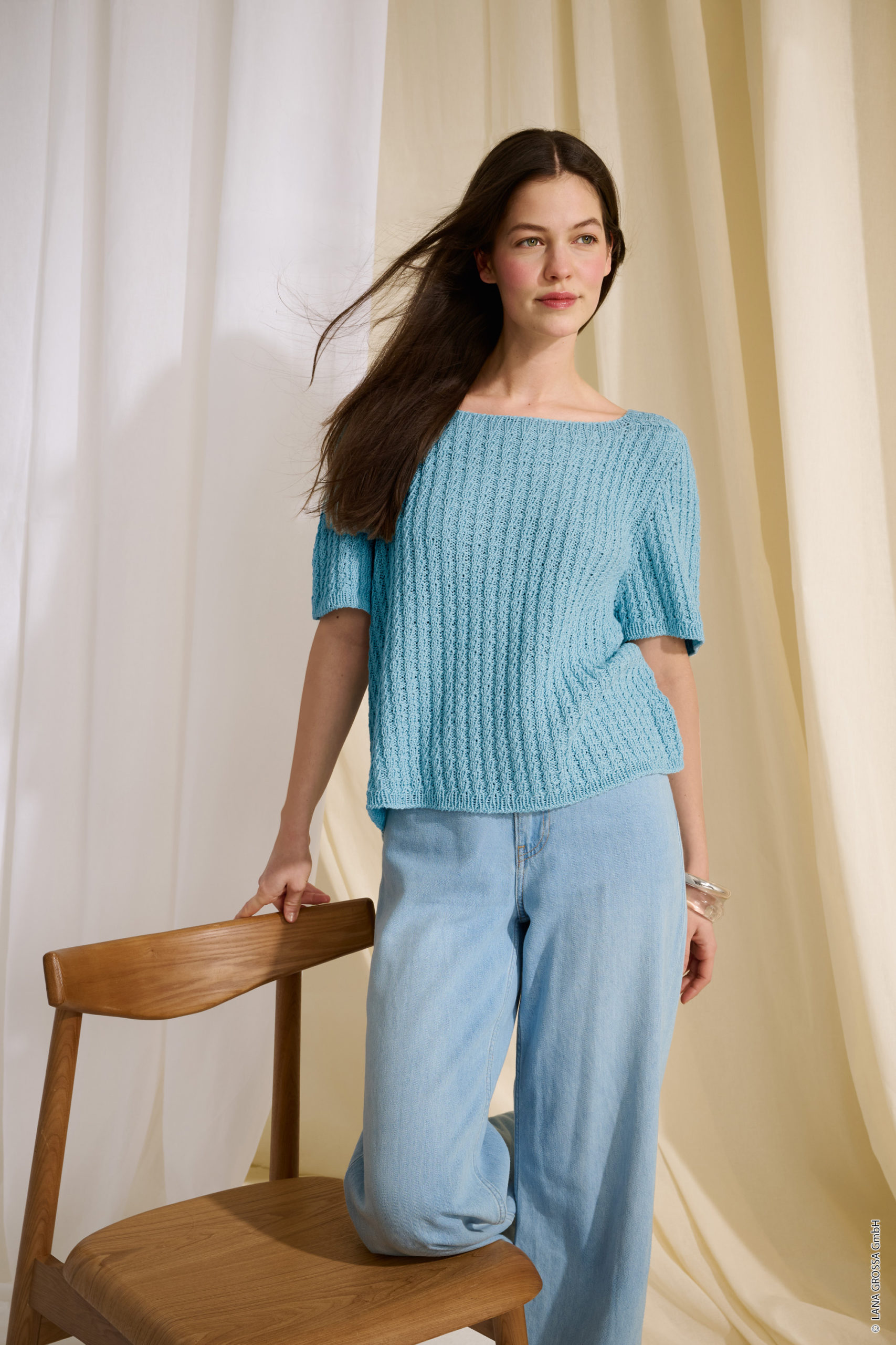 Strickset Top Down Shirt Aus Campo Von Lana Grossa 1 Strickset Top Down Shirt Aus Campo Von Lana Grossa