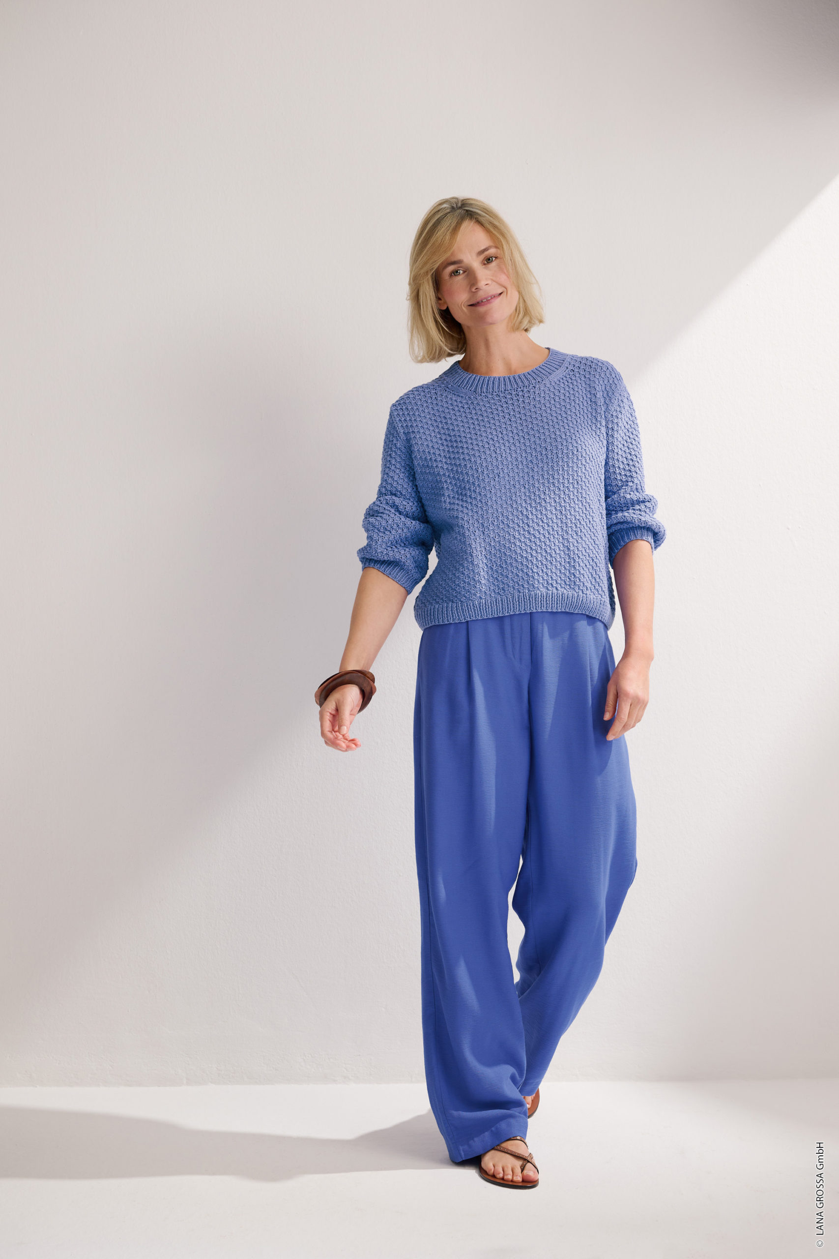 Strickset Pullover Mit Dreiviertel-Arm Aus Promessa Von Lana Grossa 3 Strickset Pullover Mit Dreiviertel-Arm Aus Promessa Von Lana Grossa – Bild 3